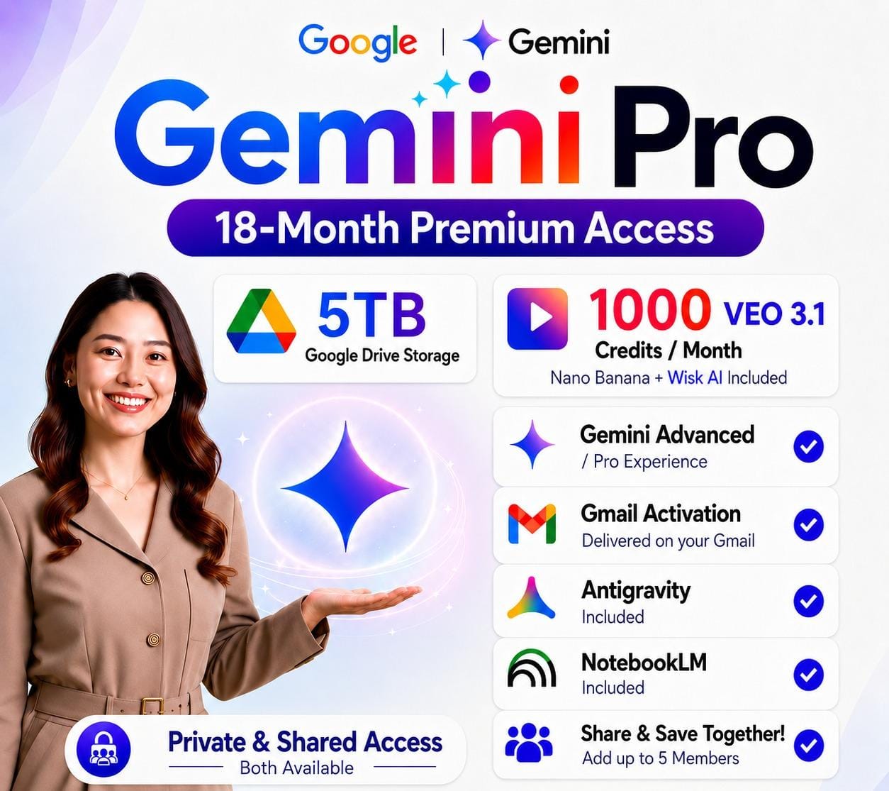 Gemini AI Pro – 18 Month Access